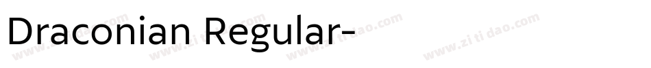 Draconian Regular字体转换
